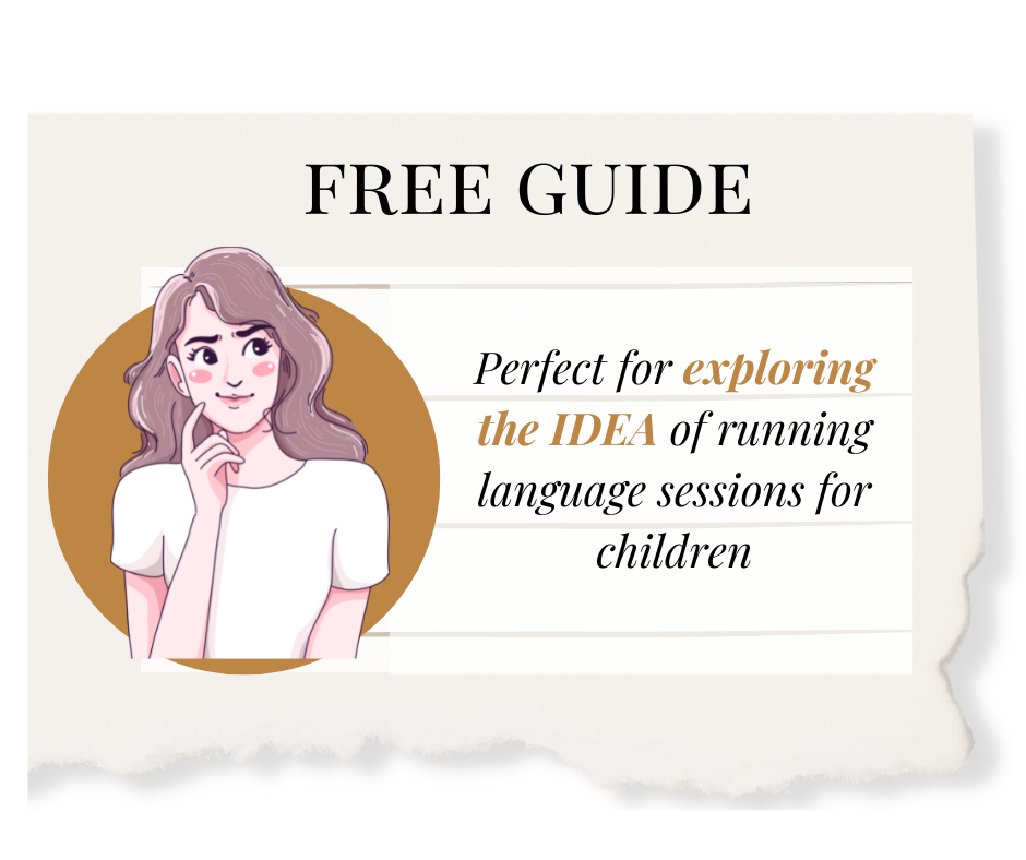 image free guide perfect for exploring the idea of running language sessions for children